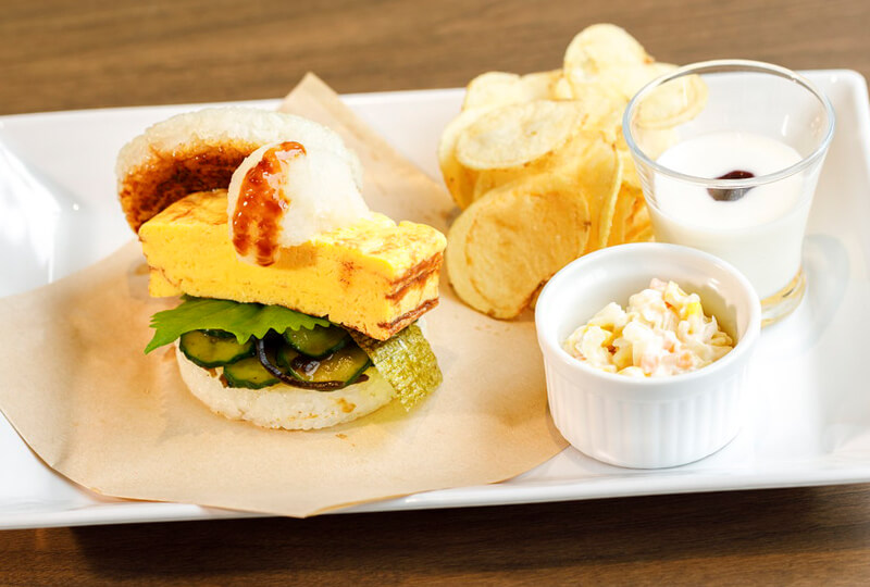 だし巻き卵ライスバーガー